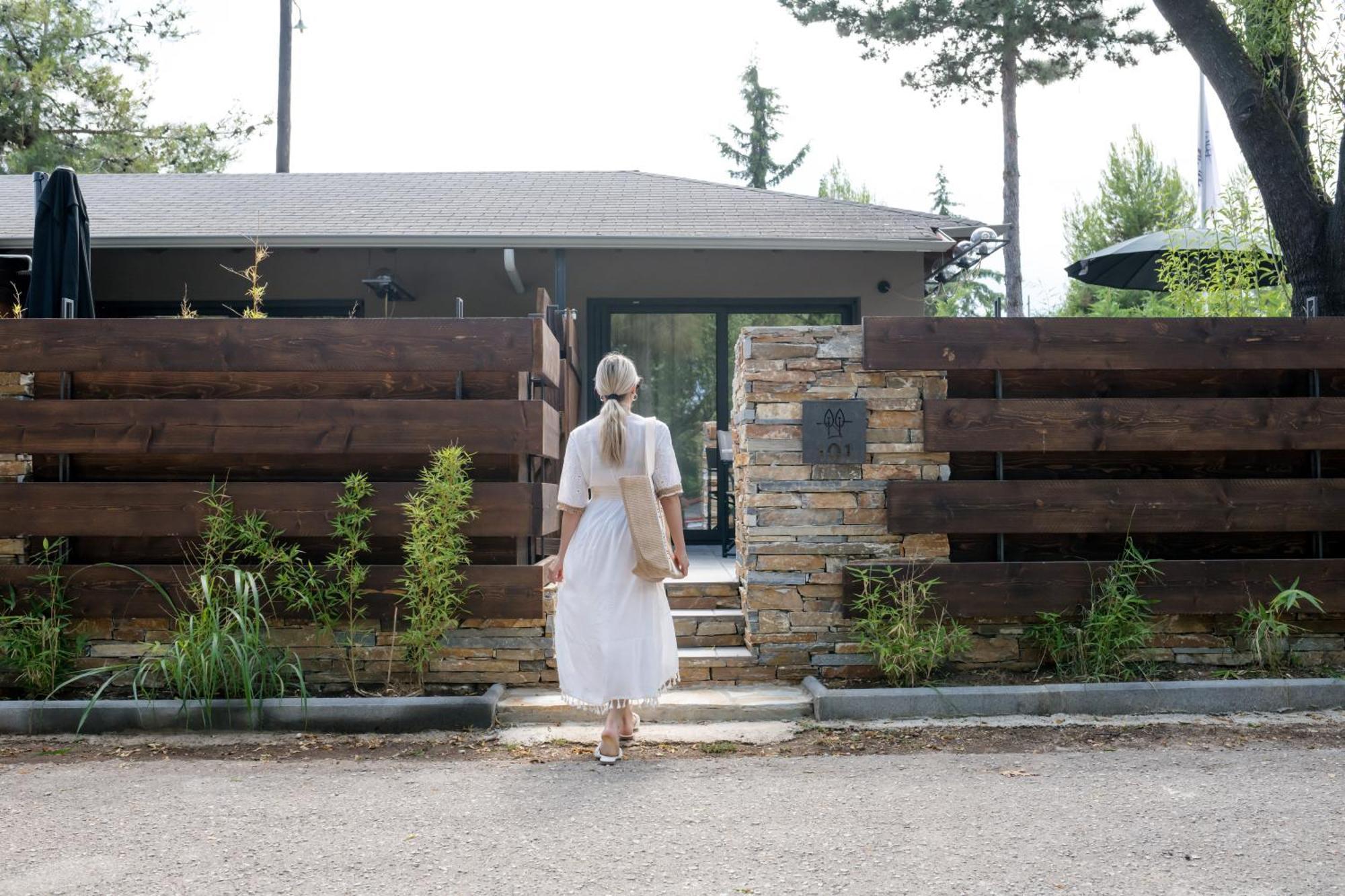 Sylvia Camping & Luxury Suites, Panel Hospitality Homes & Villas Litochoro Exterior foto